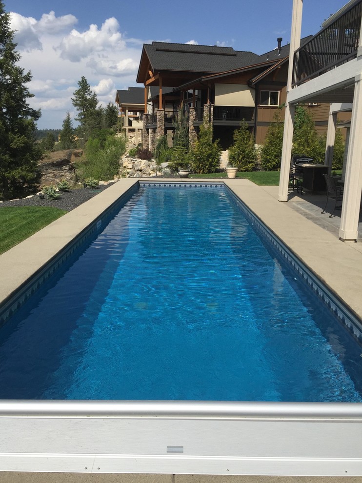 Lap Pool Modern Pool Seattle by Copper Creek Pools Houzz