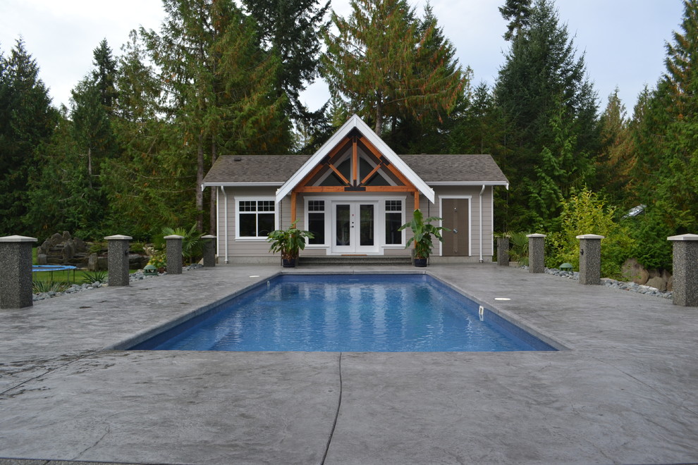 Large Fiberglass Pool Nanaimo Traditional Pool Vancouver by CA