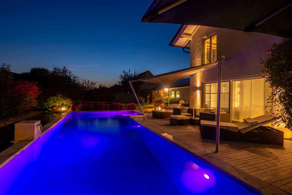 LivingPool bei Nacht, Poolbeleuchtung Pool Other by Roth