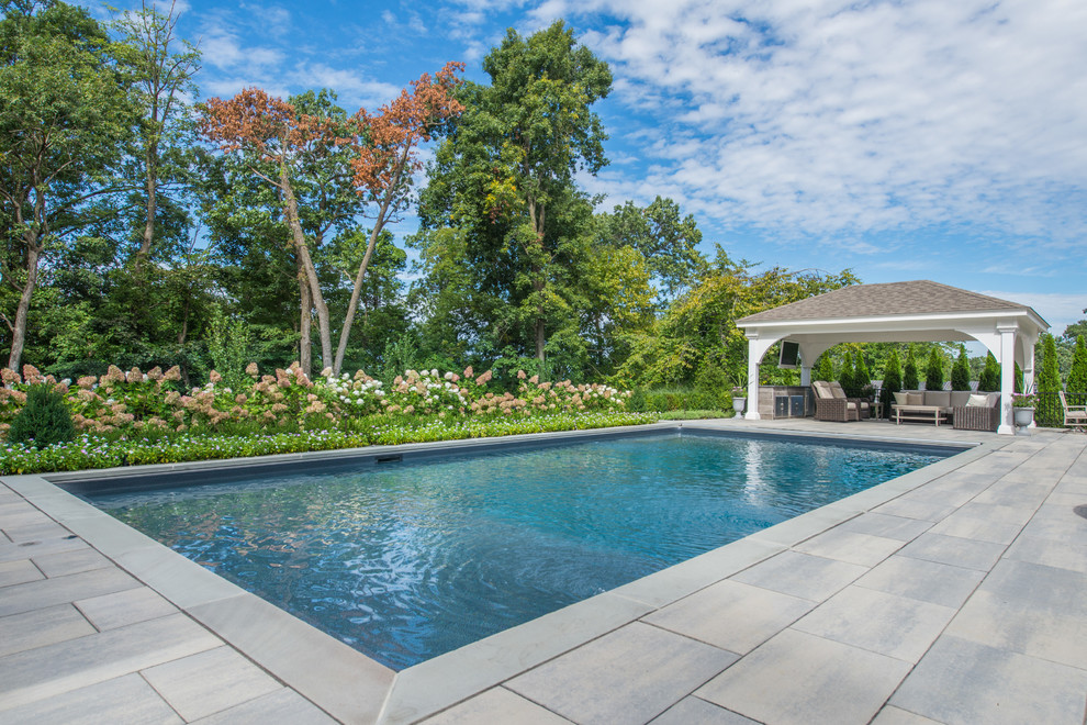 Livingston, Essex County, New Jersey Traditional Pool New York