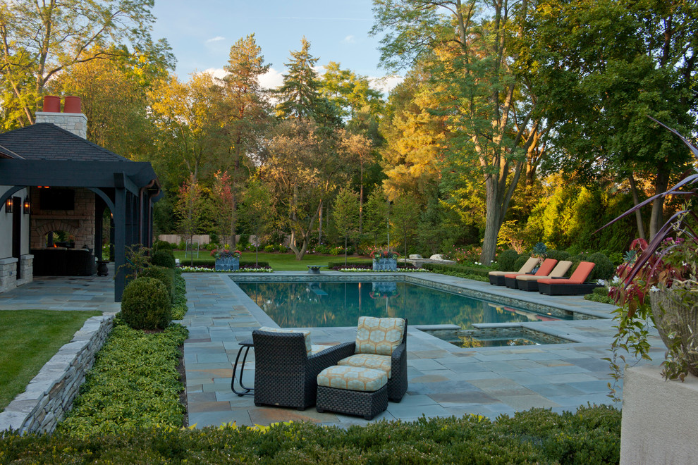 Lone Pine East Pool and Spa - Pool - Detroit - by Zaremba & Company | Houzz