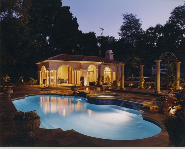 Los Gatos pool house Mediterranean Pool San Francisco by Martin