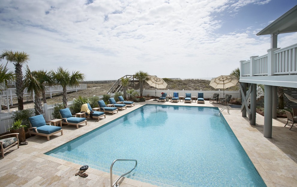 Design ideas for a nautical swimming pool in Charleston.