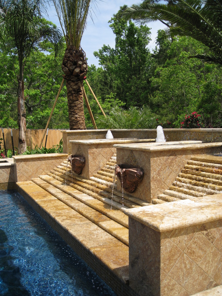 Inspiration for a timeless pool remodel in Houston