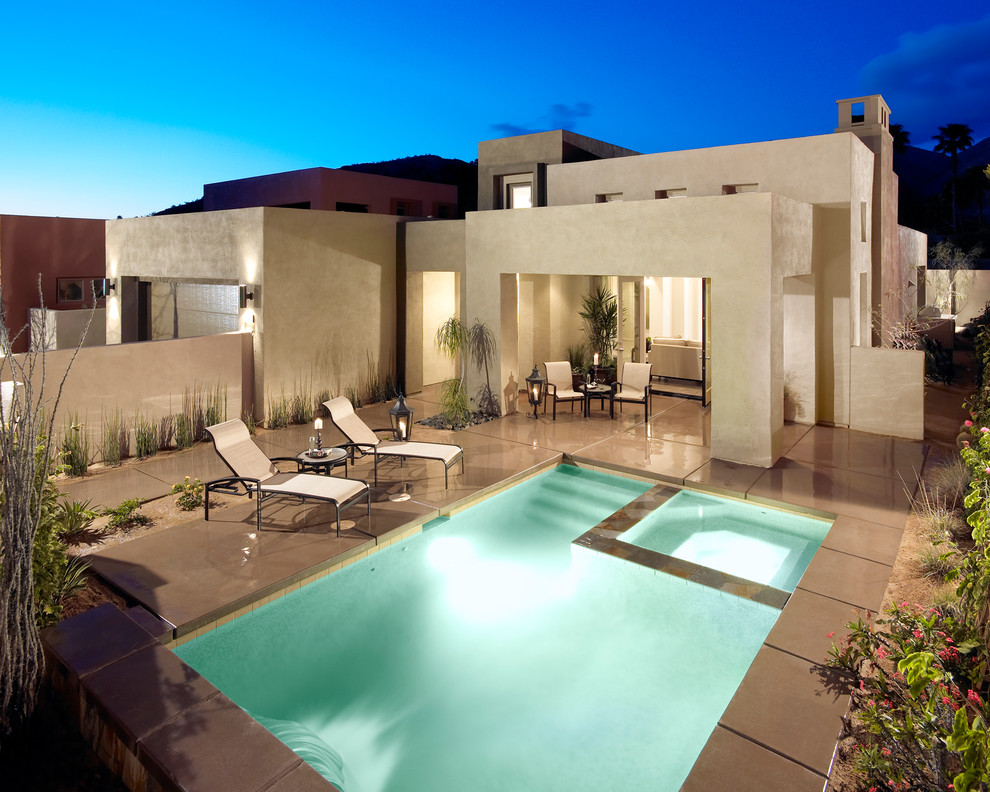 Example of a tuscan rectangular pool design in Orange County