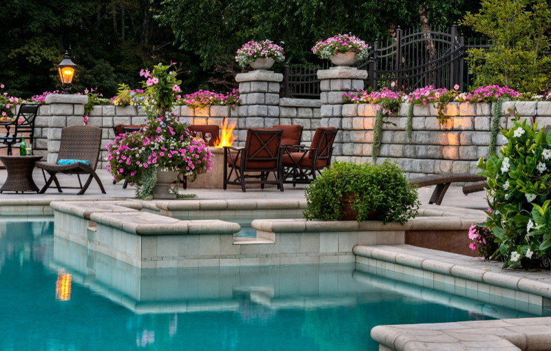 Inspiration for a mediterranean pool remodel in Boston
