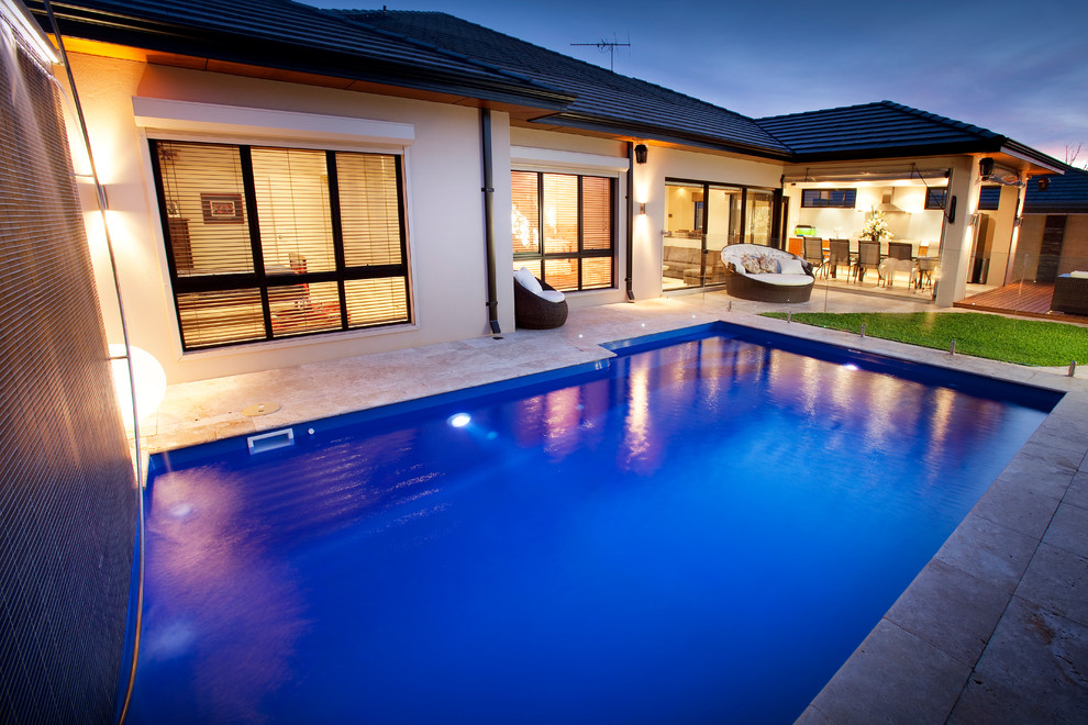Modern swimming pool in Perth.