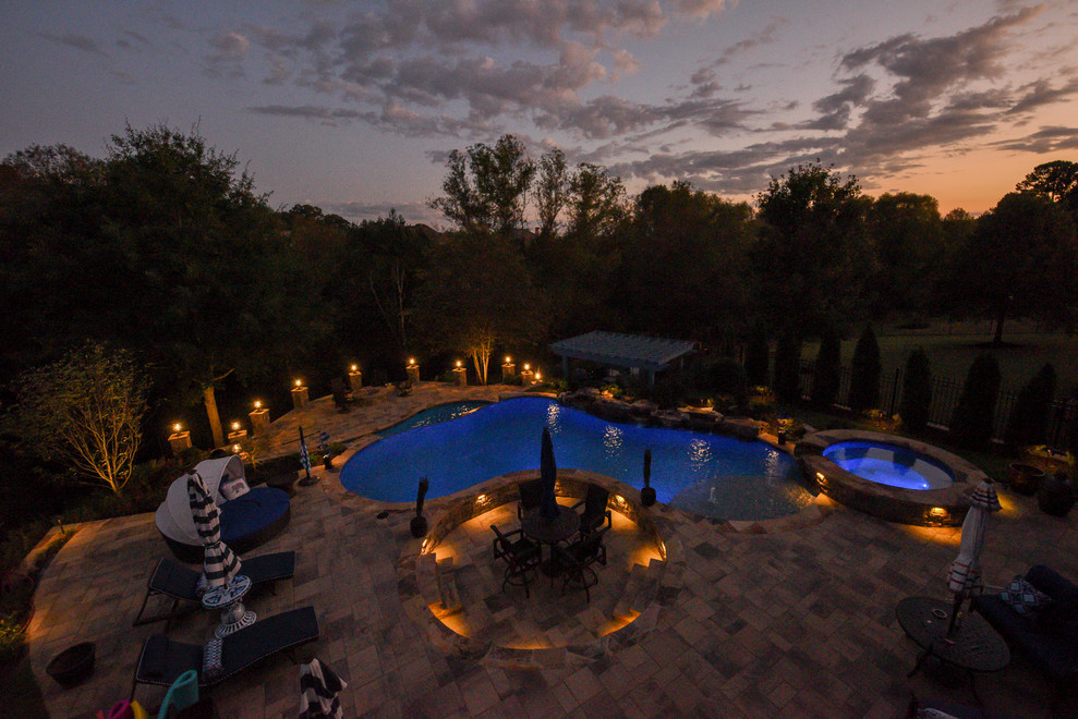 Magical Oasis In Marietta Tropical Pool Atlanta By Georgia Classic Pool Houzz