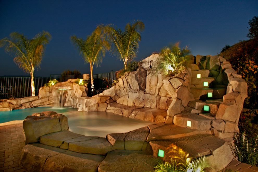 World-inspired swimming pool in Orange County.