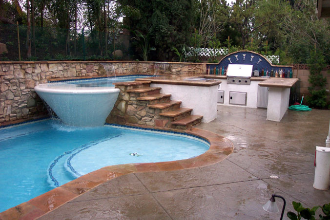 Inspiration for an eclectic pool remodel in Los Angeles