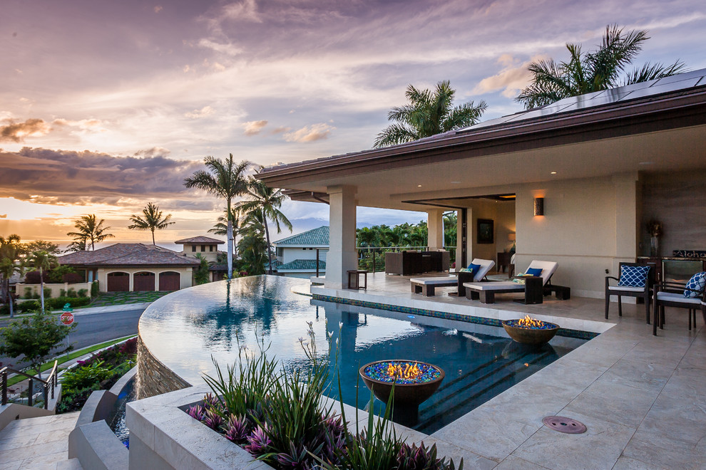 Inspiration for a tropical pool remodel in Hawaii