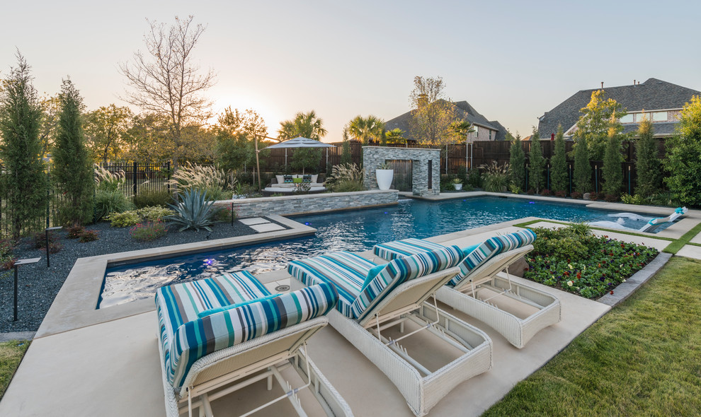 Mckinney Stonebridge Ranch Modern Outdoor Escape Modern Pool