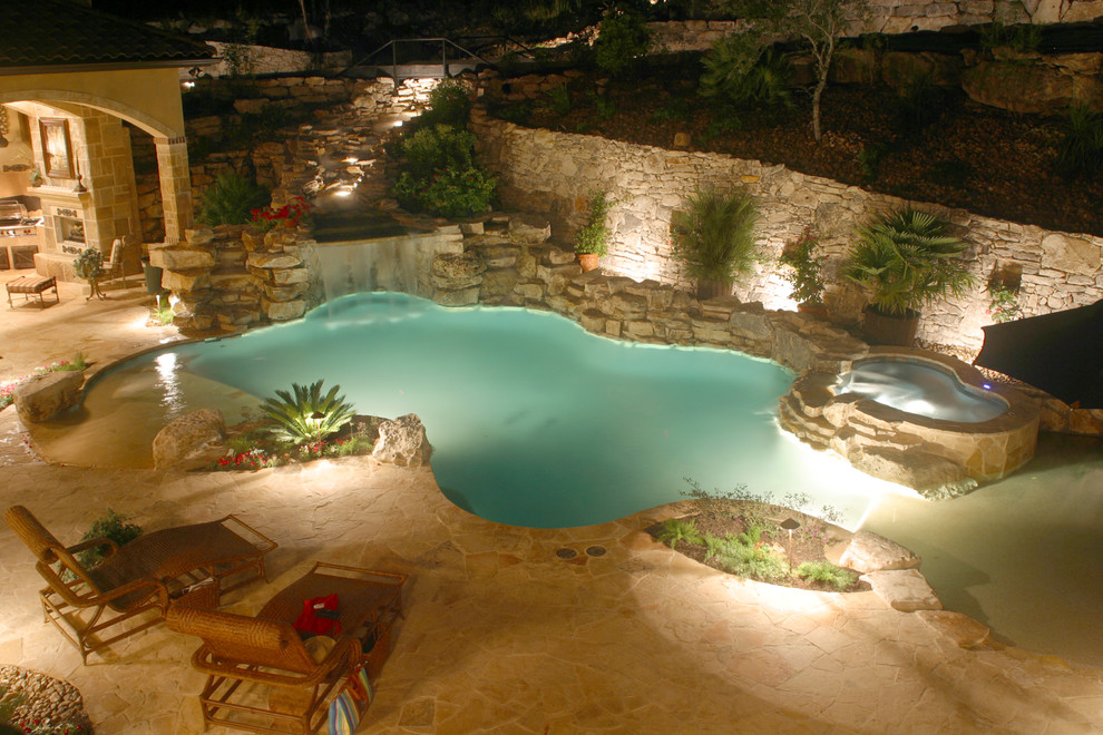 Pool - mediterranean pool idea in Austin