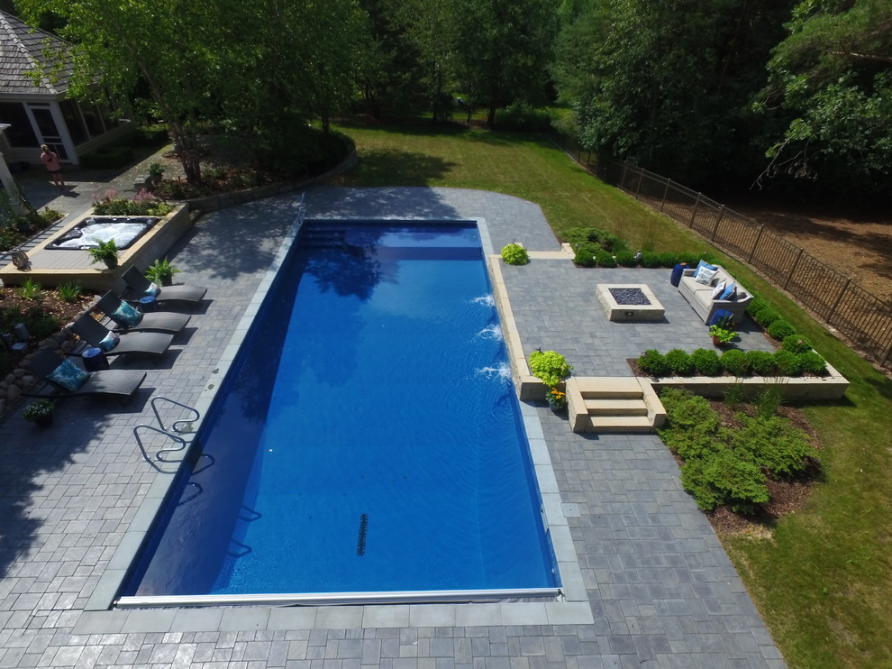 Mequon Outdoor Entertaining Space Finished Project facing South