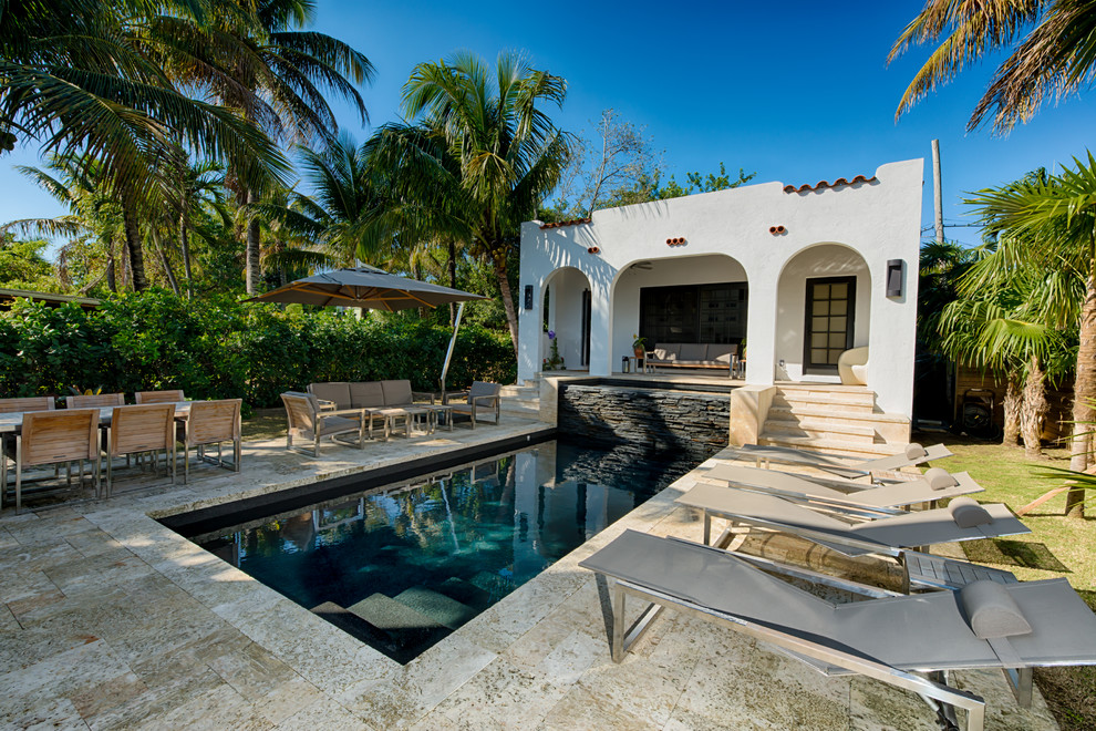 MIAMI BEACH, FLORIDA JACOBSON RESIDENCE Mediterraneo Piscina