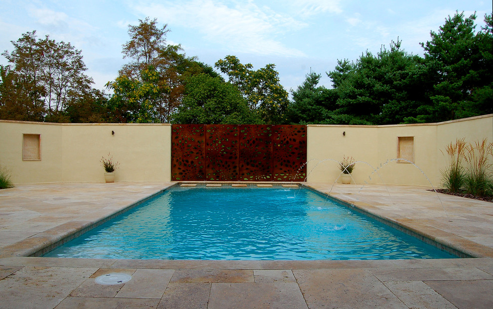 Eclectic pool photo in Philadelphia