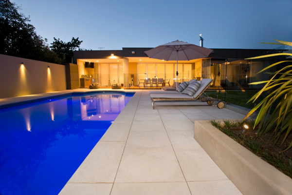 Design ideas for a modern swimming pool in Adelaide.