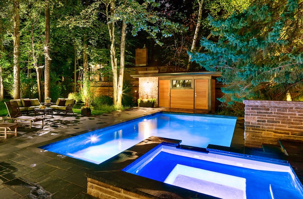 Mineola Magic! Contemporary Pool Toronto by Terraquatics by