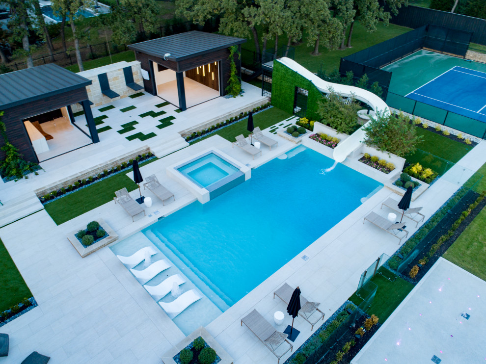 Modern Southlake Family Resort Modern Pool Dallas by Mike