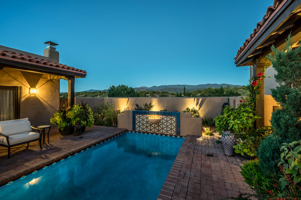 Moorish Courtyard Pool Mediterranean Pool Albuquerque by