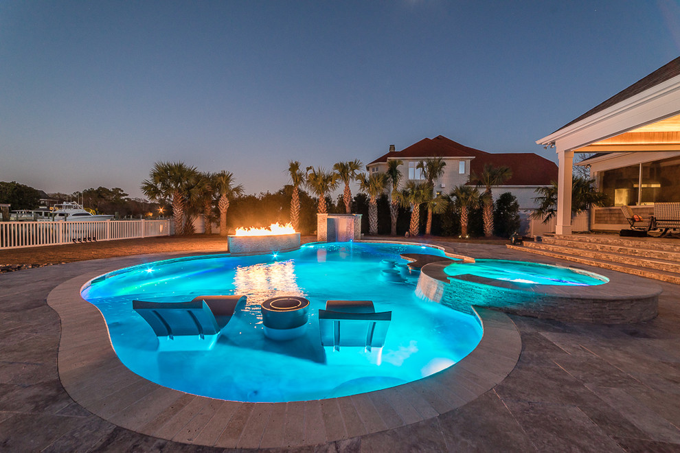 Morehead City Backyard Oasis Pool Raleigh by Big Kahuna Pools