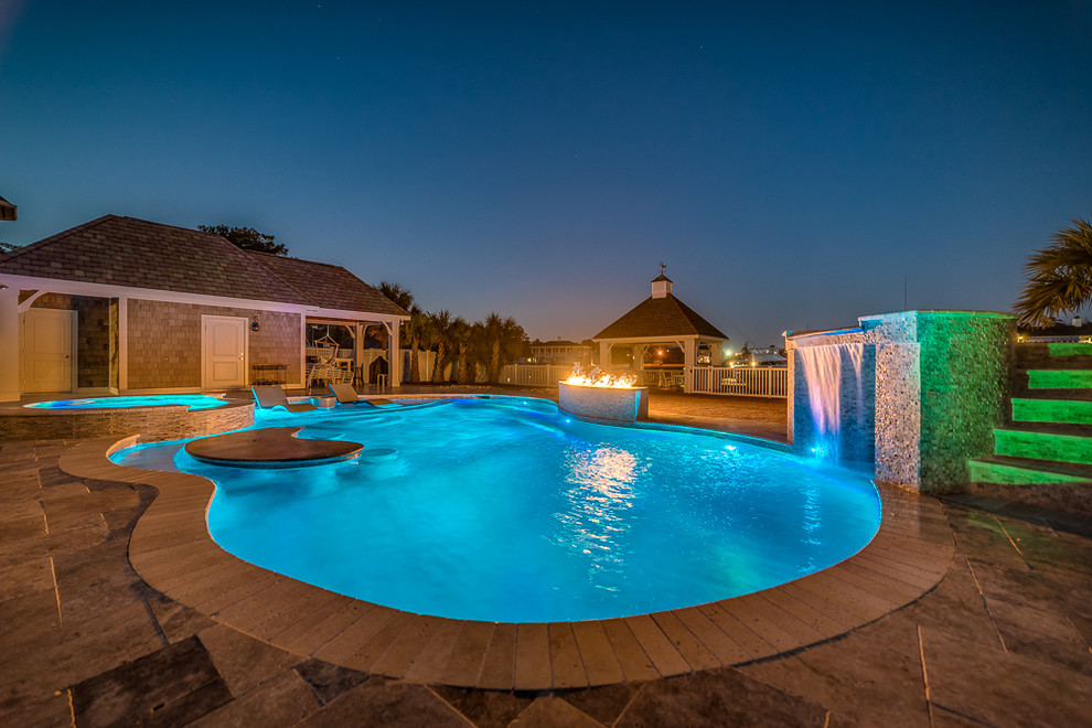 Morehead City Backyard Oasis Pool Raleigh by Big Kahuna Pools