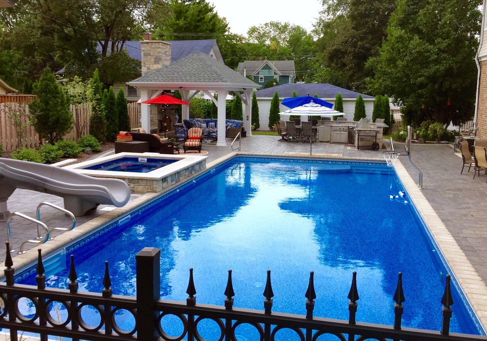 Naperville Traditional Pool Chicago by CMS Landscapes Houzz