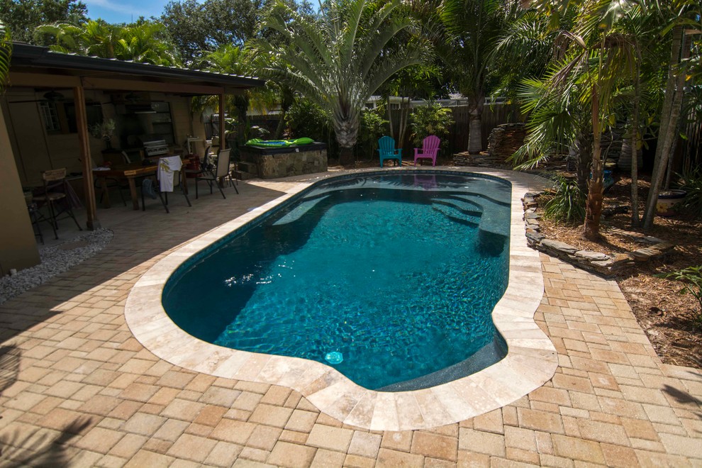 Design ideas for a world-inspired swimming pool in Tampa.