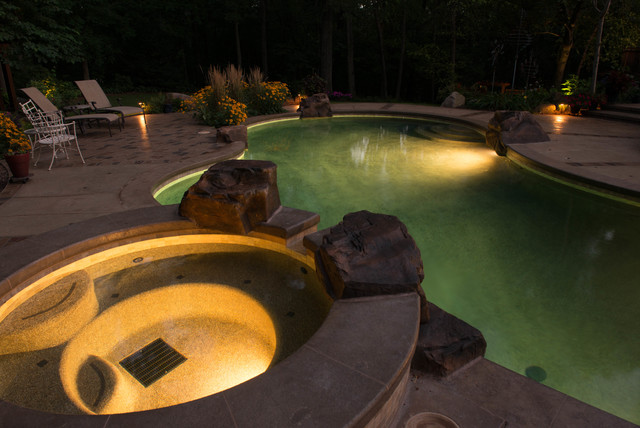 Nestled In Nature Traditional Pool Cedar Rapids By Pool Tech Houzz Au