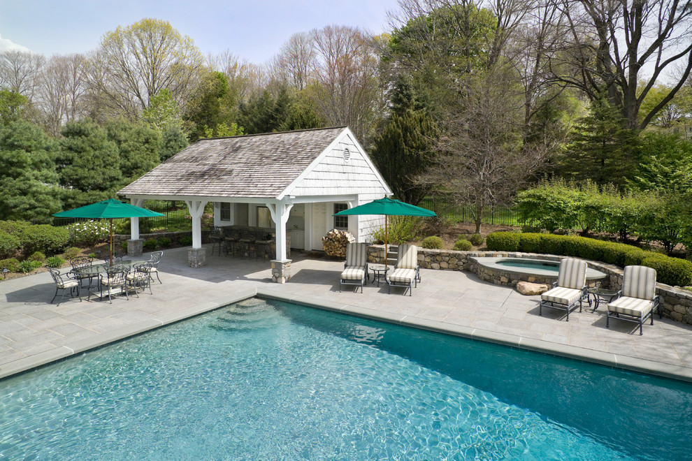 New Canaan, Ct Pool House Traditional Pool New York by Michael