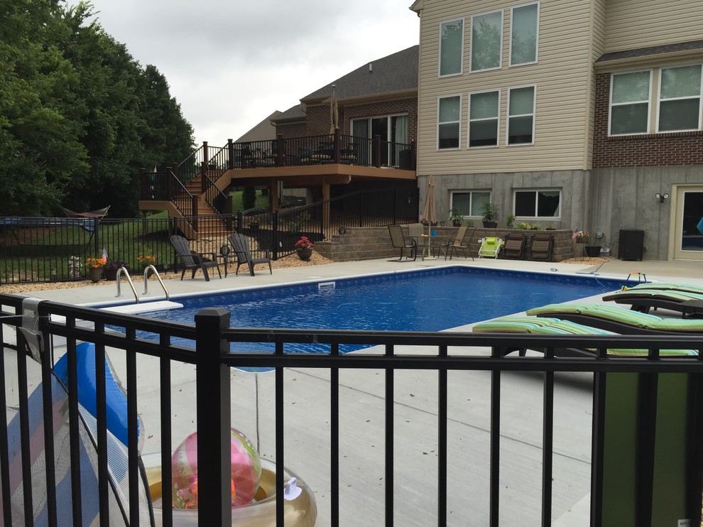 New construction Modern Pool Cincinnati by Nelson Pools Houzz