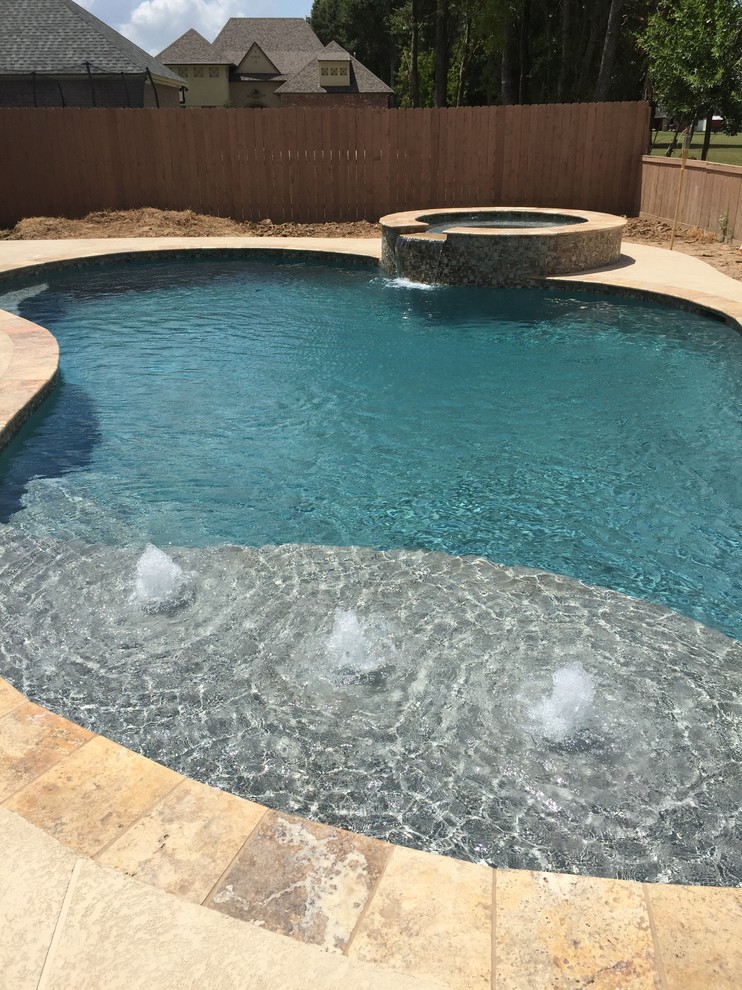 New Gunite Swimming Pool Contemporary Pool New Orleans by