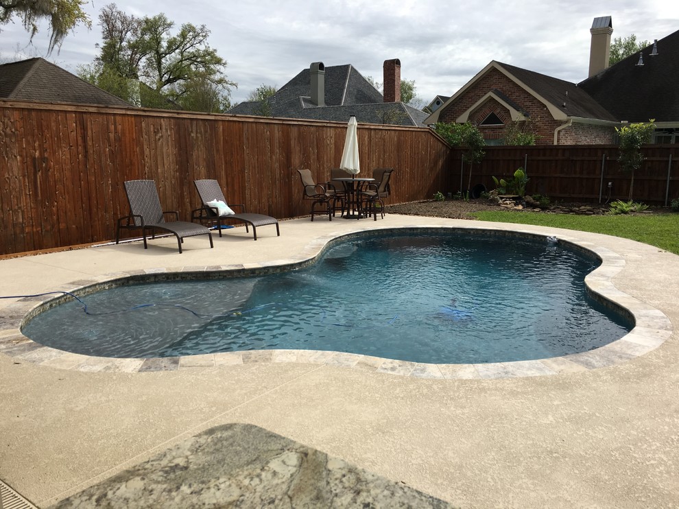 New Gunite Swimming Pool Contemporary Pool New Orleans by