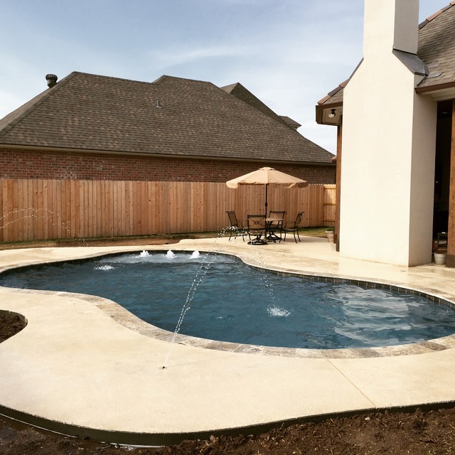 New Gunite Swimming Pool Contemporain Piscine La NouvelleOrléans