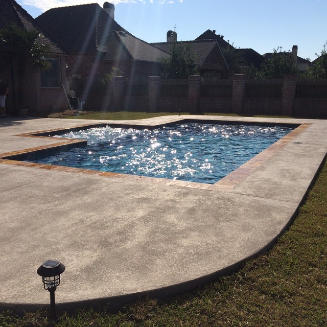 New Gunite Swimming Pool Contemporary Pool New Orleans by