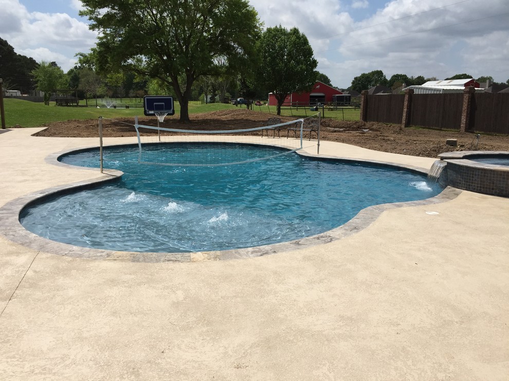 New Gunite Swimming Pool Contemporary Pool New Orleans by