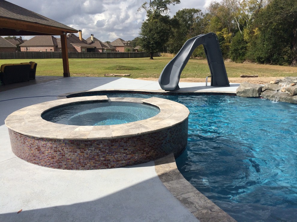 New Gunite Swimming Pool Contemporary Pool New Orleans by