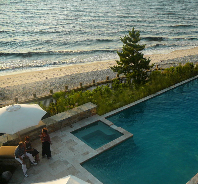 New Jersey Beach House Landscape Contemporary Pool Philadelphia