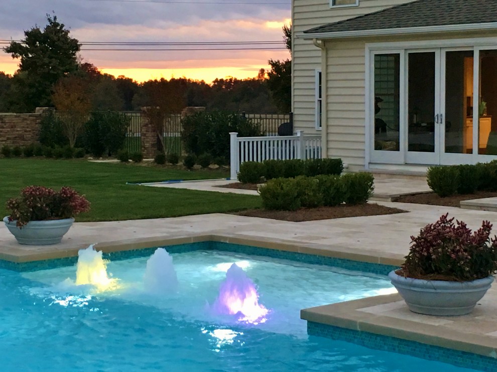 New Jersey Residence Traditional Pool Houston by David Morello