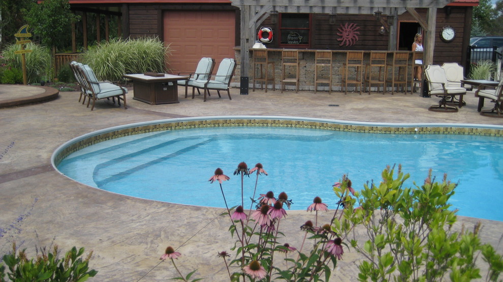 New pool and landscape construction Traditional Pool Grand Rapids