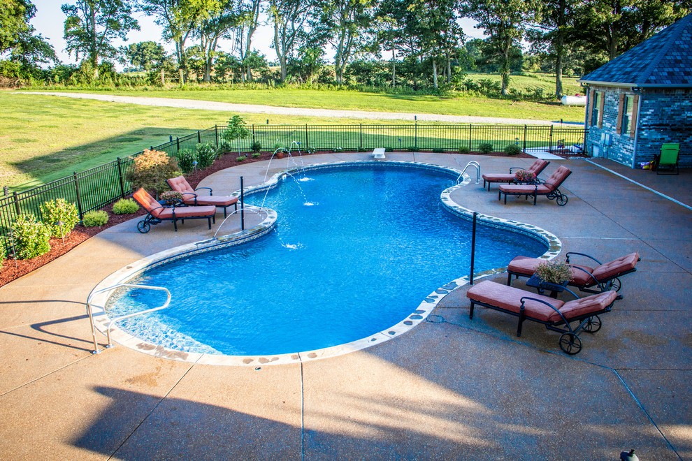 Newbern, TN Key West with Fountains Transitional Pool Chicago