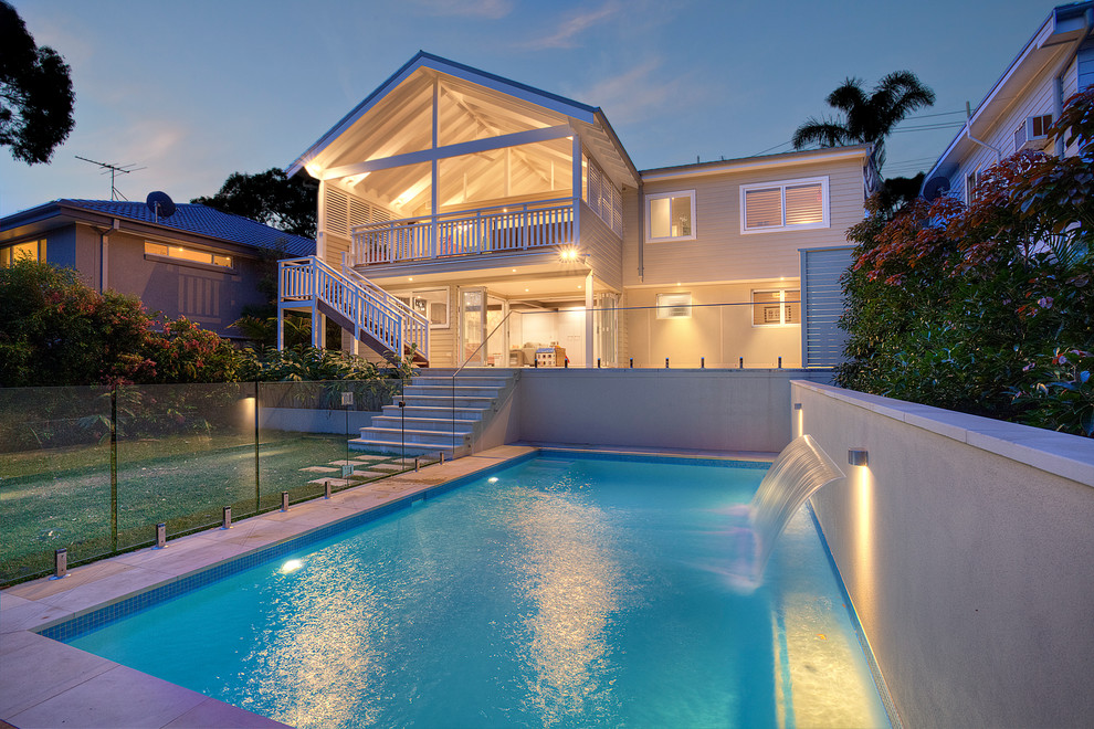 This is an example of a traditional rectangular swimming pool in Sydney.
