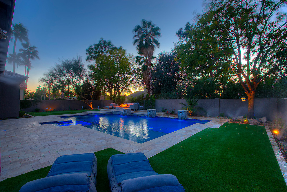 North 45th Place - Traditional - Pool - Phoenix - by Luxe Outdoor ...