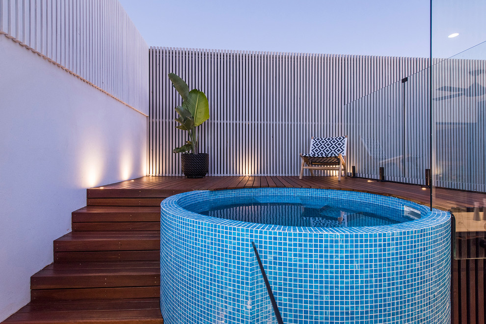 Example of a trendy pool design in Perth