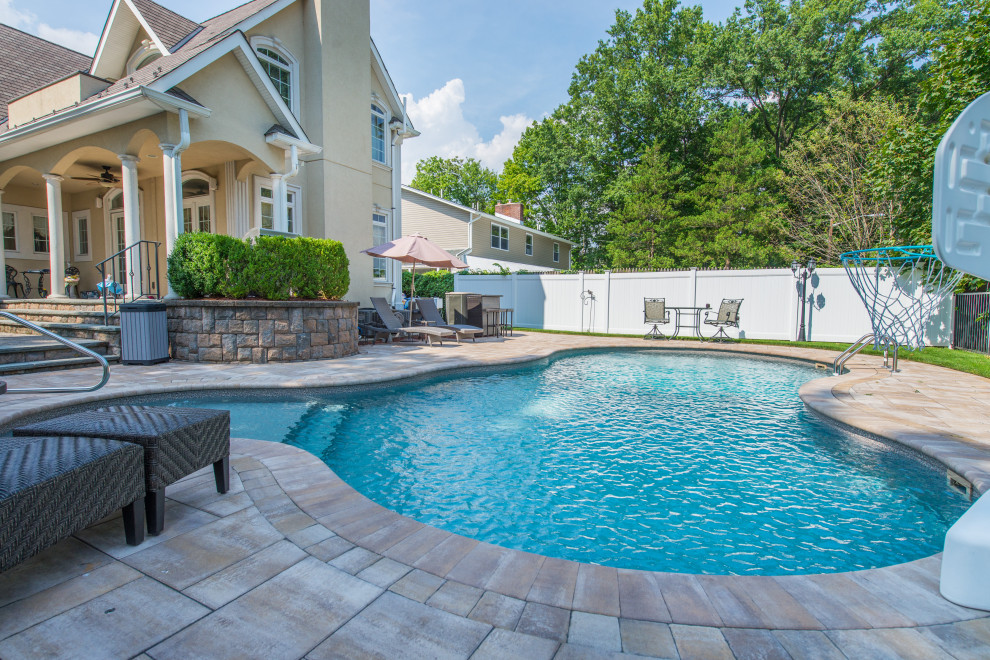 Nutley, Essex County, New Jersey Traditional Pool New York by