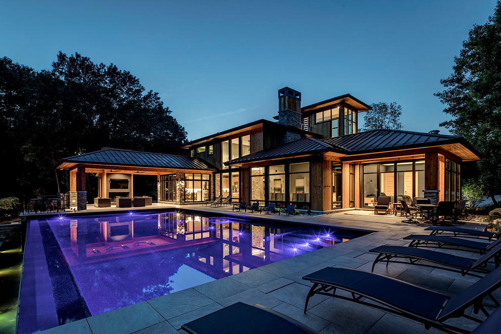 Oakland Charter Township Residence Contemporary Pool Detroit by