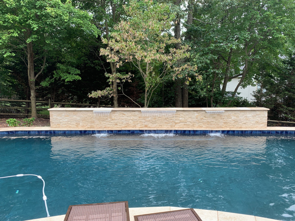 Inspiration for a mid-sized timeless pool remodel in DC Metro