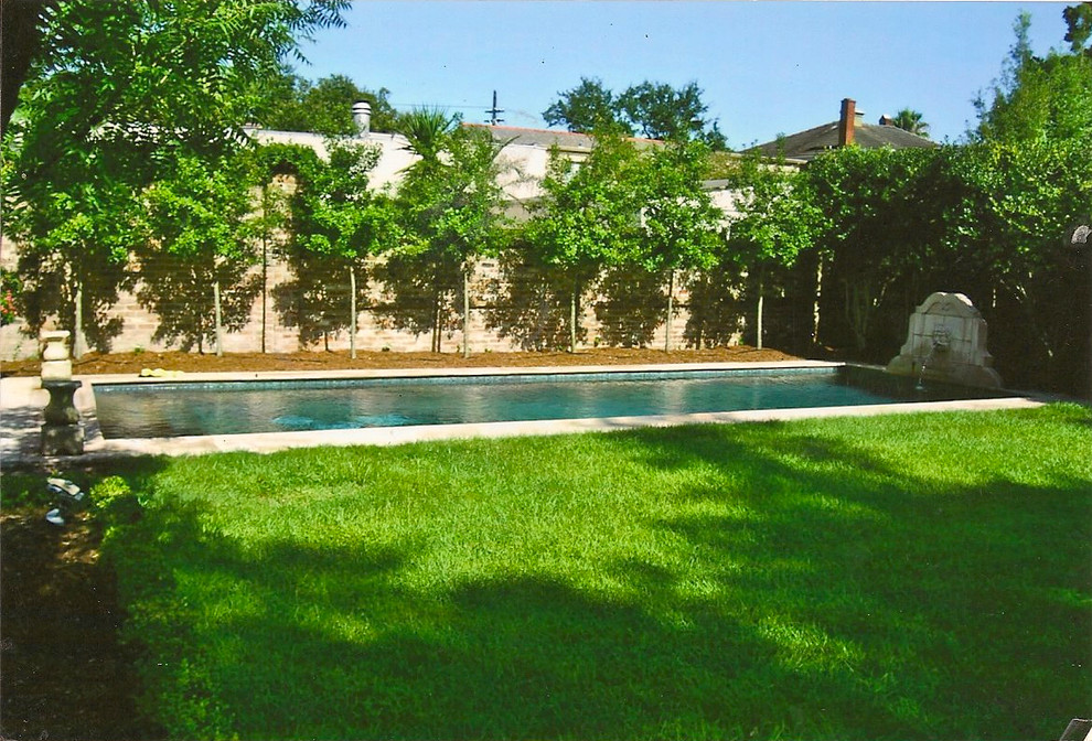 Old Metairie garden pool Traditional Pool New Orleans by