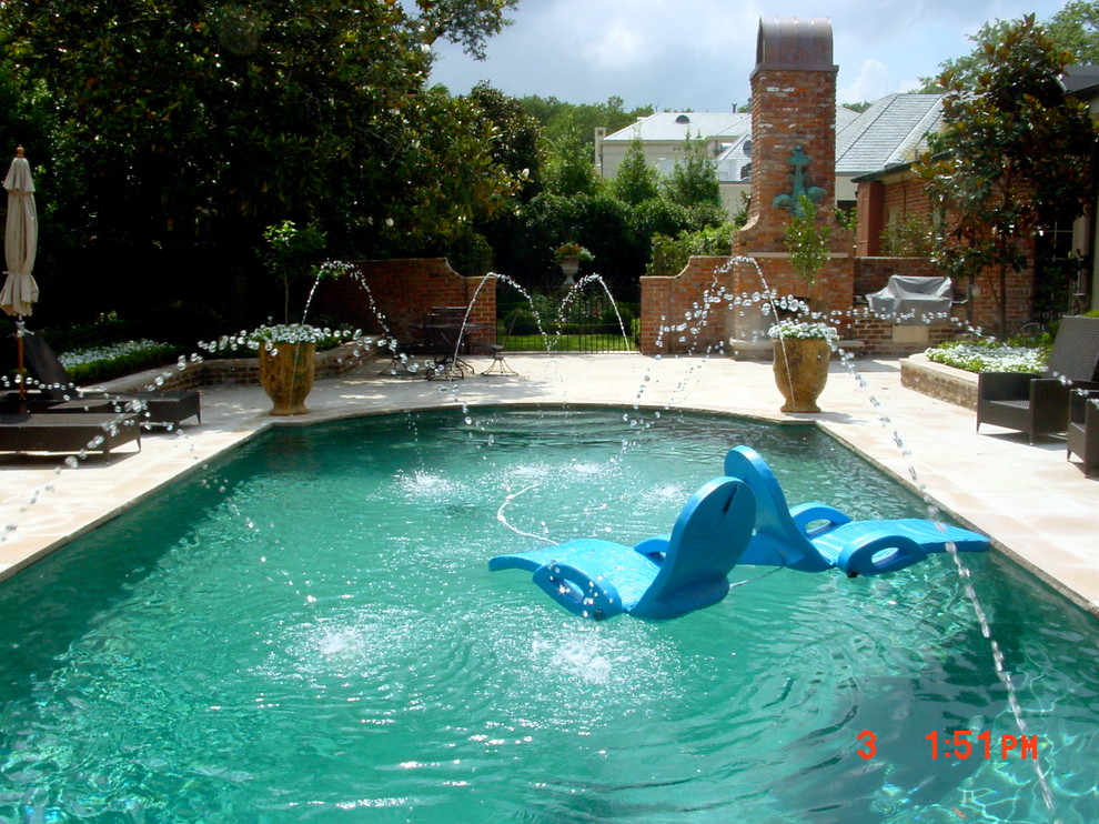 Old Metairie swimming pool on Northline Traditional Pool New