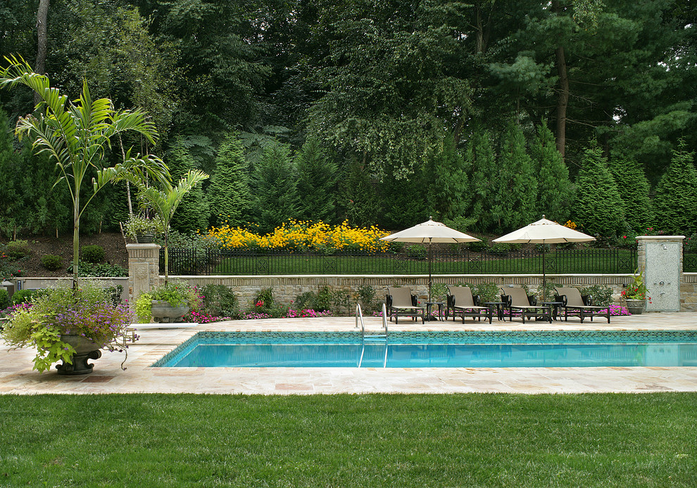 Old Wheatley Road Traditional Pool New York by Sussan Lari